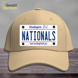 Nationals Washington DC State Novelty License Plate Hat Cotton / Khaki