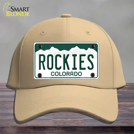 Rockies Colorado State Novelty License Plate Hat Cotton / Khaki