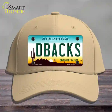 Dbacks Arizona State Novelty License Plate Hat Cotton / Khaki