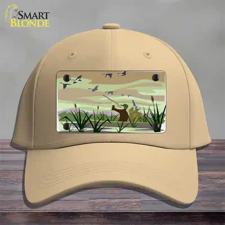 Duck Hunting Camouflage Novelty License Plate Hat Cotton / Khaki