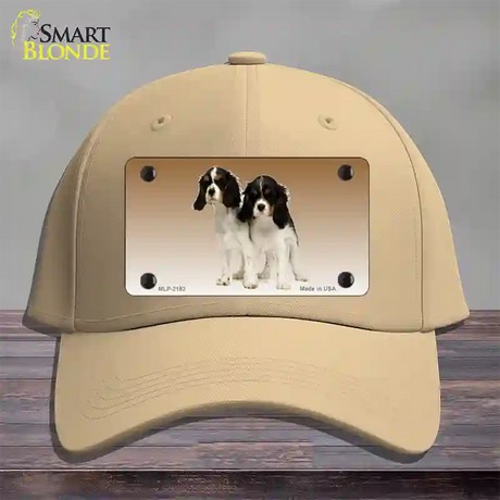 Cavalier King Charles Spaniel Dog Novelty License Plate Hat Cotton / Khaki