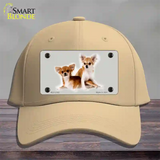 Chihuahua Dog Novelty License Plate Hat Cotton / Khaki