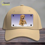 Yellow Labrador Retriever Dog Novelty License Plate Hat Cotton / Khaki