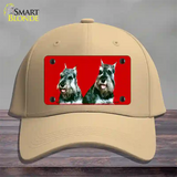 Schnauzer Dog Novelty License Plate Hat Cotton / Khaki