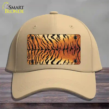 Tiger Pattern Novelty License Plate Hat Cotton / Khaki