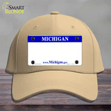 Michigan State Blank Novelty License Plate Hat Cotton / Khaki