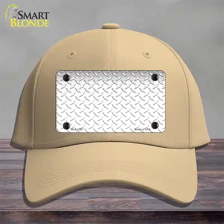 Diamond White Novelty License Plate Hat Cotton / Khaki