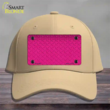 Diamond Pink Novelty License Plate Hat Cotton / Khaki