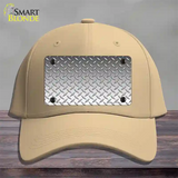 Diamond Silver Novelty License Plate Hat Cotton / Khaki