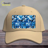 Blue Camouflage Novelty License Plate Hat Cotton / Khaki