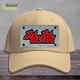 4 X 4 Diamond Novelty License Plate Hat Cotton / Khaki