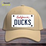 Ducks California State Novelty License Plate Hat Cotton / Khaki