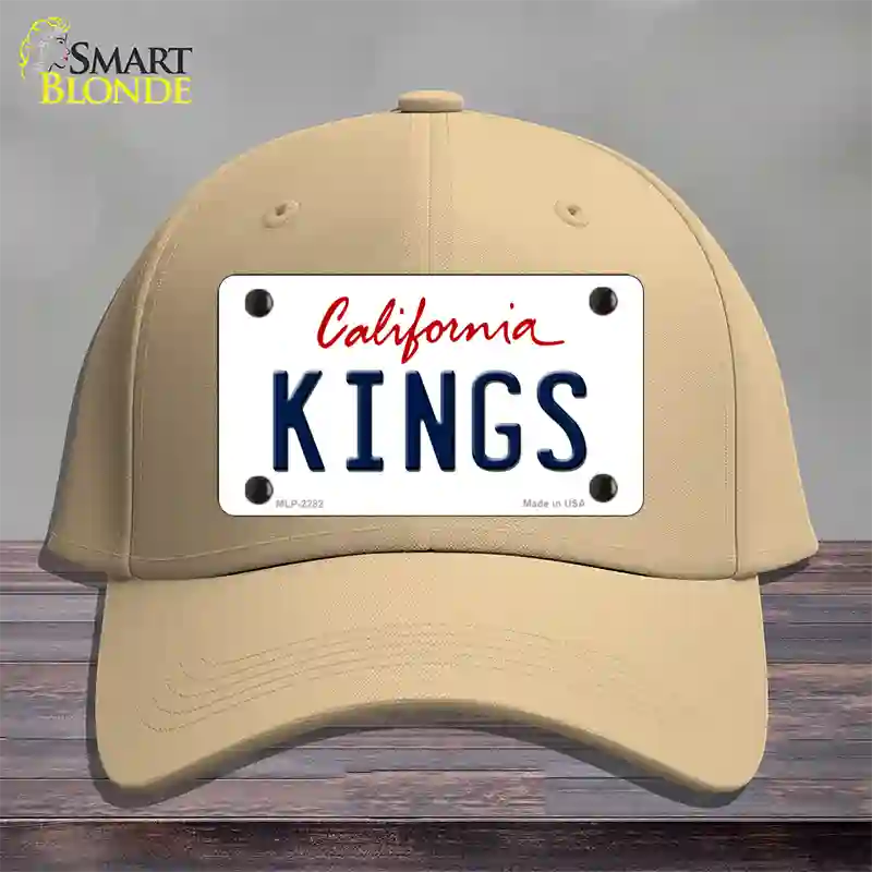 Kings California State Novelty License Plate Hat Cotton / Khaki