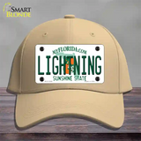 Lightning Florida State Novelty License Plate Hat Cotton / Khaki