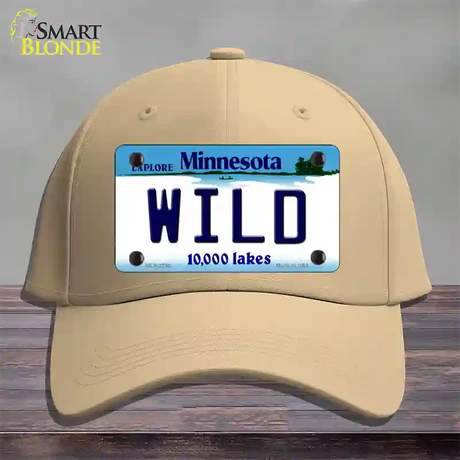 Wild Minnesota State Novelty License Plate Hat Cotton / Khaki