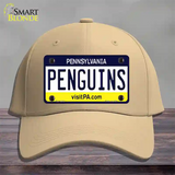 Penguins Pennsylvania State Novelty License Plate Hat Cotton / Khaki