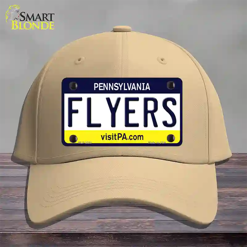 Flyers Pennsylvania State Novelty License Plate Hat Cotton / Khaki