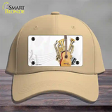 Musical Instruments Offset Novelty License Plate Hat Cotton / Khaki