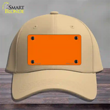 Orange Solid Novelty License Plate Hat Cotton / Khaki