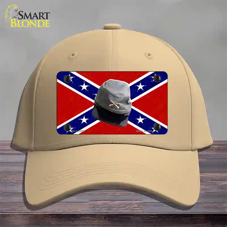 Confederate Army Cap Novelty License Plate Hat Cotton / Khaki