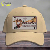 Roadrunner Gray New Mexico Novelty License Plate Hat Cotton / Khaki