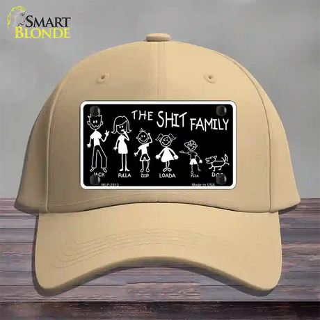 The Shit Family Novelty License Plate Hat Cotton / Khaki