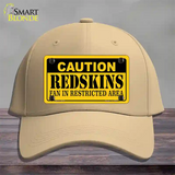 Caution Redskins Novelty License Plate Hat Cotton / Khaki