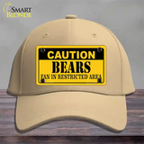 Caution Bears Novelty License Plate Hat Cotton / Khaki