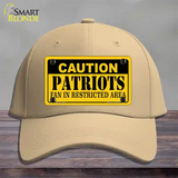 Caution Patriots Novelty License Plate Hat Cotton / Khaki