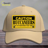 Caution Buccaneers Novelty License Plate Hat Cotton / Khaki