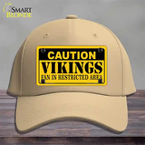 Caution Vikings Novelty License Plate Hat Cotton / Khaki