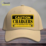 Caution Chargers Novelty License Plate Hat Cotton / Khaki