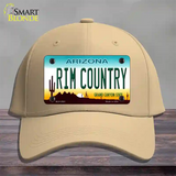 Rim Country Arizona Novelty License Plate Hat Cotton / Khaki