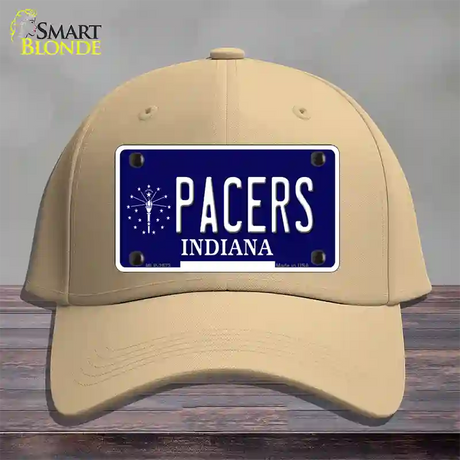 Pacers Indiana State Novelty License Plate Hat Cotton / Khaki