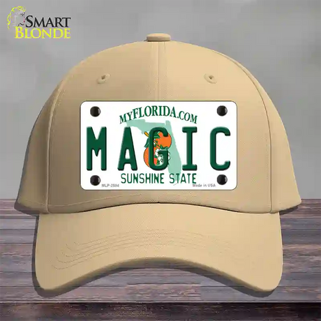 Magic Florida State Novelty License Plate Hat Cotton / Khaki