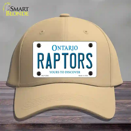 Raptors Ontario State Novelty License Plate Hat Cotton / Khaki