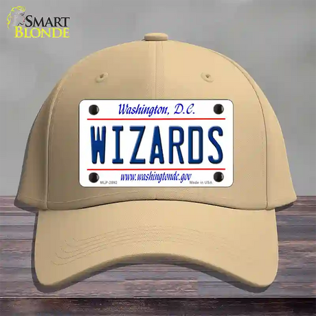 Wizards Washington DC State Novelty License Plate Hat Cotton / Khaki