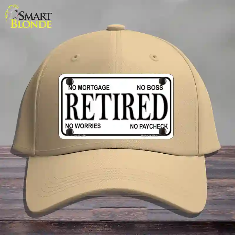 Retired Novelty License Plate Hat Cotton / Khaki