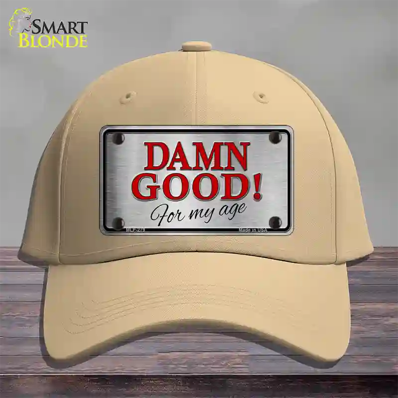 Damn Good Novelty License Plate Hat Cotton / Khaki