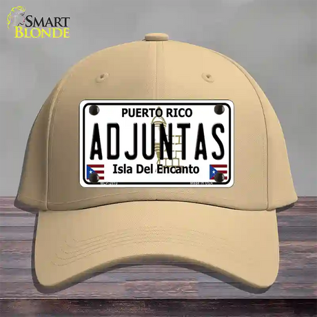 Adjuntas Novelty License Plate Hat Cotton / Khaki