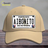 Aibonito Puerto Rico Novelty License Plate Hat Cotton / Khaki