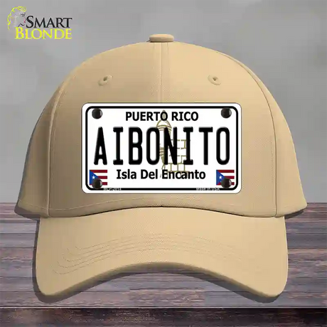 Aibonito Puerto Rico Novelty License Plate Hat Cotton / Khaki