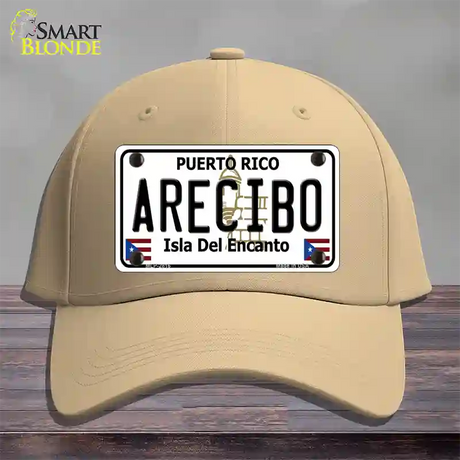 Arecibo Puerto Rico Novelty License Plate Hat Cotton / Khaki