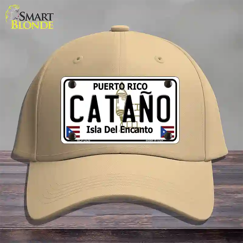 Catano Puerto Rico Novelty License Plate Hat Cotton / Khaki