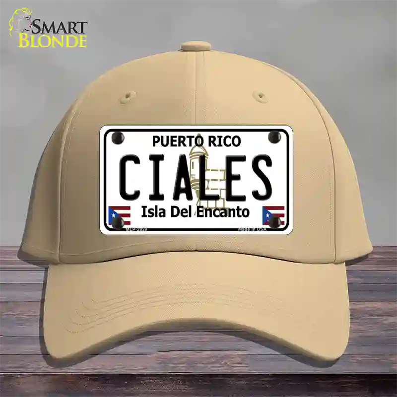 Ciales Novelty License Plate Hat Cotton / Khaki