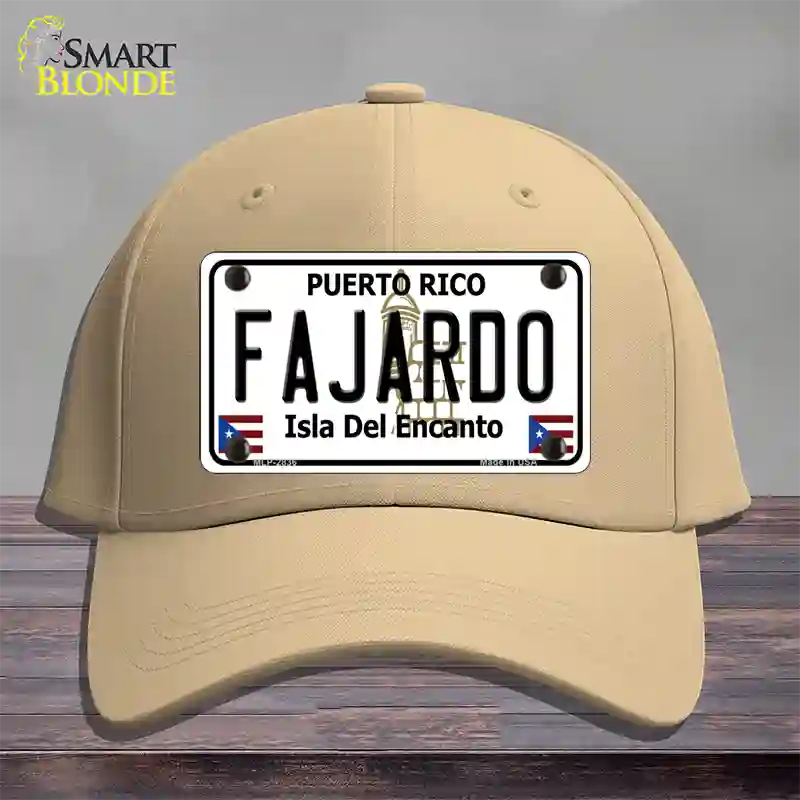 Fajardo Novelty License Plate Hat Cotton / Khaki