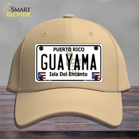 Guayama Puerto Rico Novelty License Plate Hat Cotton / Khaki