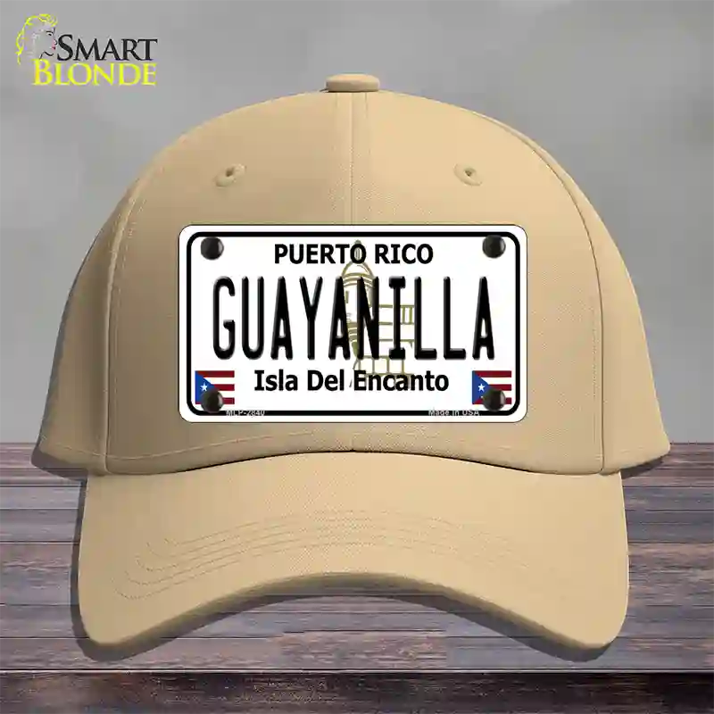 Guayanilla Puerto Rico Novelty License Plate Hat Cotton / Khaki