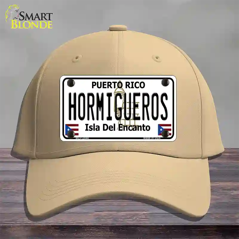 Hormiguesros Puerto Rico Novelty License Plate Hat Cotton / Khaki