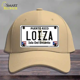 Loiza Puerto Rico Novelty License Plate Hat Cotton / Khaki